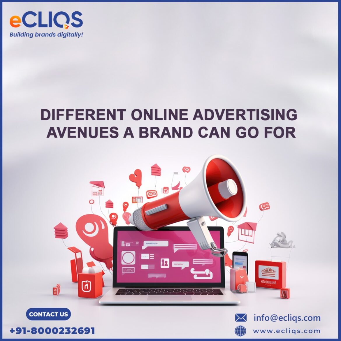 Different online advertising avenues a brand can go for